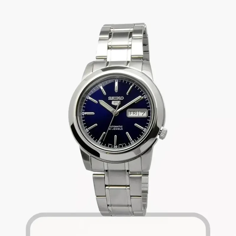 Seiko 5 Automatic Blue Dial Silver-tone Men's Watch- SNKE51K1